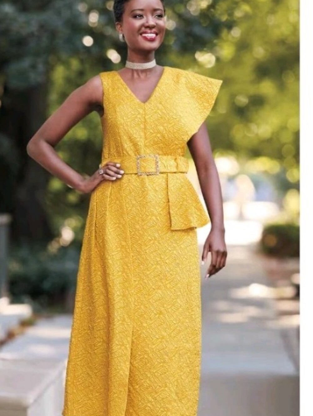 NWTIsle Of Bonita :Yellow Textured Wrap Dress